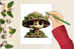 Watercolor Safari Friends Clipart Product Image 2