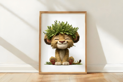 Watercolor Safari Friends Clipart Product Image 3