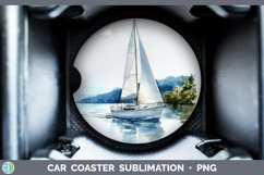 GorgeousWatercolor Car Coaster design.