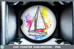 GorgeousWatercolor Car Coaster design.