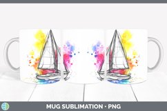 GorgeousWatercolor Mug Wrap design.