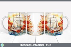 GorgeousWatercolor Mug Wrap design.