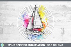 GorgeousWatercolor Wind Spinner design.