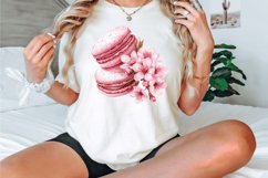 Watercolor Sakura Macarons Clipart Bundle Product Image 3