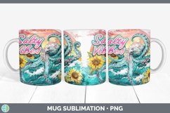 GorgeousWatercolor Mug Wrap design.