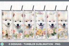 Bundle of six Wild Flowers Samoyed Tumbler designs.