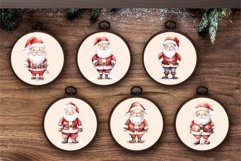 Watercolor Santa Claus. PNG Bundle. Product Image 7