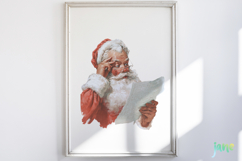 Watercolor Santa Clipart Sublimation Product Image 2