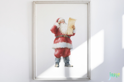 Watercolor Santa Clipart Sublimation Product Image 2