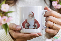 Watercolor Santa Clipart Sublimation Product Image 6