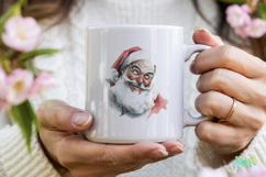 Watercolor Santa Clipart Sublimation Product Image 4