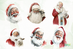 Watercolor Santa Clipart Sublimation Product Image 3