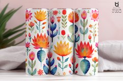 Watercolor cactus flower pattern Tumbler Design Product Image 6