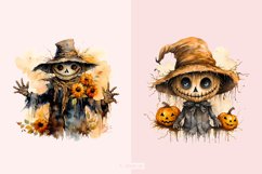 Spooky &amp; Cute Scarecrow Halloween Clipart Set Product Image 3