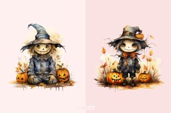 Spooky &amp; Cute Scarecrow Halloween Clipart Set Product Image 4