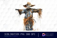 Scarecrow Straw Watercolor Clipart Product Image 1