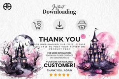 Halloween Watercolor Scary Night Sublimation Clipart 