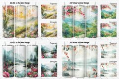 3D Watercolor Scenery Tumbler Bundle Product Image 5