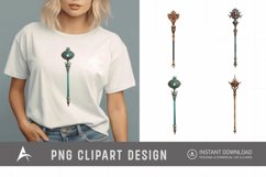 Watercolor Scepter Sublimation Clipart Product Image 1