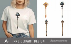 Watercolor Scepter Sublimation Clipart Product Image 1