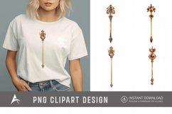 Watercolor Scepter Sublimation Clipart Product Image 1