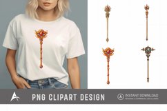 Watercolor Scepter Sublimation Clipart Product Image 1