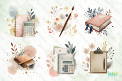 Watercolor School Elements Sublimation Bundle Product Image 4