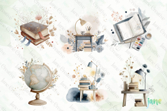 Watercolor School Elements Sublimation Bundle Product Image 5