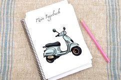 Watercolor Scooter Clipart Bundle Product Image 4