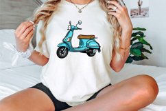 Watercolor Scooter Clipart Bundle Product Image 3