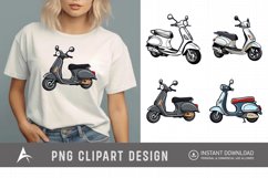 Watercolor Scooter Clipart Product Image 1