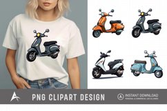 Watercolor Scooter Clipart Product Image 1