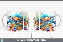 GorgeousWatercolor Mug Wrap design.