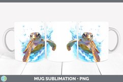 GorgeousWatercolor Mug Wrap design.