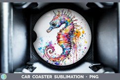 GorgeousWatercolor Car Coaster design.