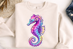 seahorse png, seahorse clipart, ocean creature, watercolor seahorse, marine life png, underwater clipart, sea animal, ocean design, beach sublimation, tropical png