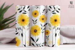 Watercolor Seamless Sunflower Pattern Tumbler Design Product Image 5