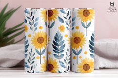 Watercolor Seamless Sunflower Pattern Tumbler Design Product Image 9