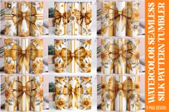 Watercolor seamless silk pattern Tumbler Design Product Image 1