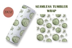 tumbler wrap watermelon seamless design glass Product Image 1