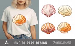 Watercolor Seashell Clipart Product Image 1