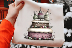 Watercolor Set Christmas Cakes Sublimation Product Image 2