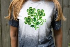 Embroidery Shamrock Watercolor Clipart Bundle Product Image 6