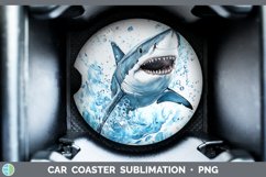 GorgeousWatercolor Car Coaster design.