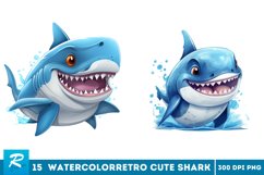 watercolor Cute Shark clipart Bundle,sea animals,under the sea,cute animals,baby animals,watercolor,watercolor animals,baby shark,baby whale,baby seal,watercolor pngs,png,transparent,baby animals,sea animals,ocean PNG,clipart bundle,watercolor dolphin,wha