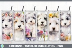 Bundle of six Wild Flowers Sheepdogs Tumbler designs.