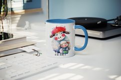 Sheep - Mommy &amp; Me mug, coffee cup wrap sublimation design Product Image 4