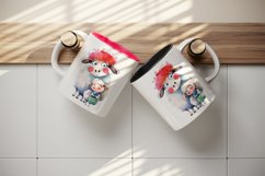 Sheep - Mommy &amp; Me mug, coffee cup wrap sublimation design Product Image 5