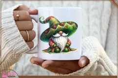 Cinco De Mayo Watercolor Gnome png, Sombrero Mexican Gnome Product Image 2