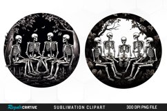Watercolor Skeletons Halloween Exquisite Clipart Product Image 1